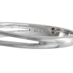 18K White Gold 1.0ct Diamond and Ruby Ring
