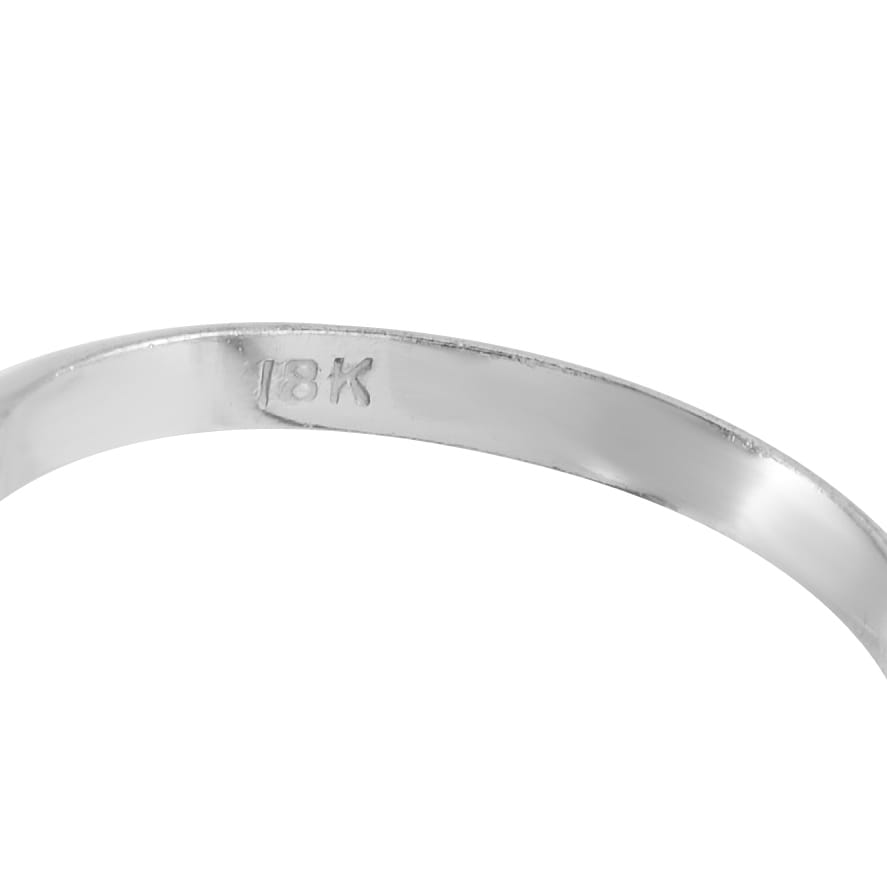 18K White Gold 0.25ct Diamond and Sapphire Ring