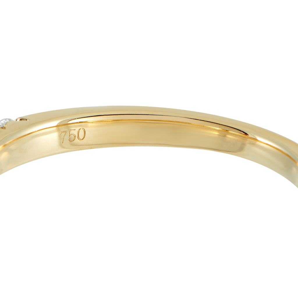 18K Yellow Gold 0.86ct Diamond Half-Eternity Band