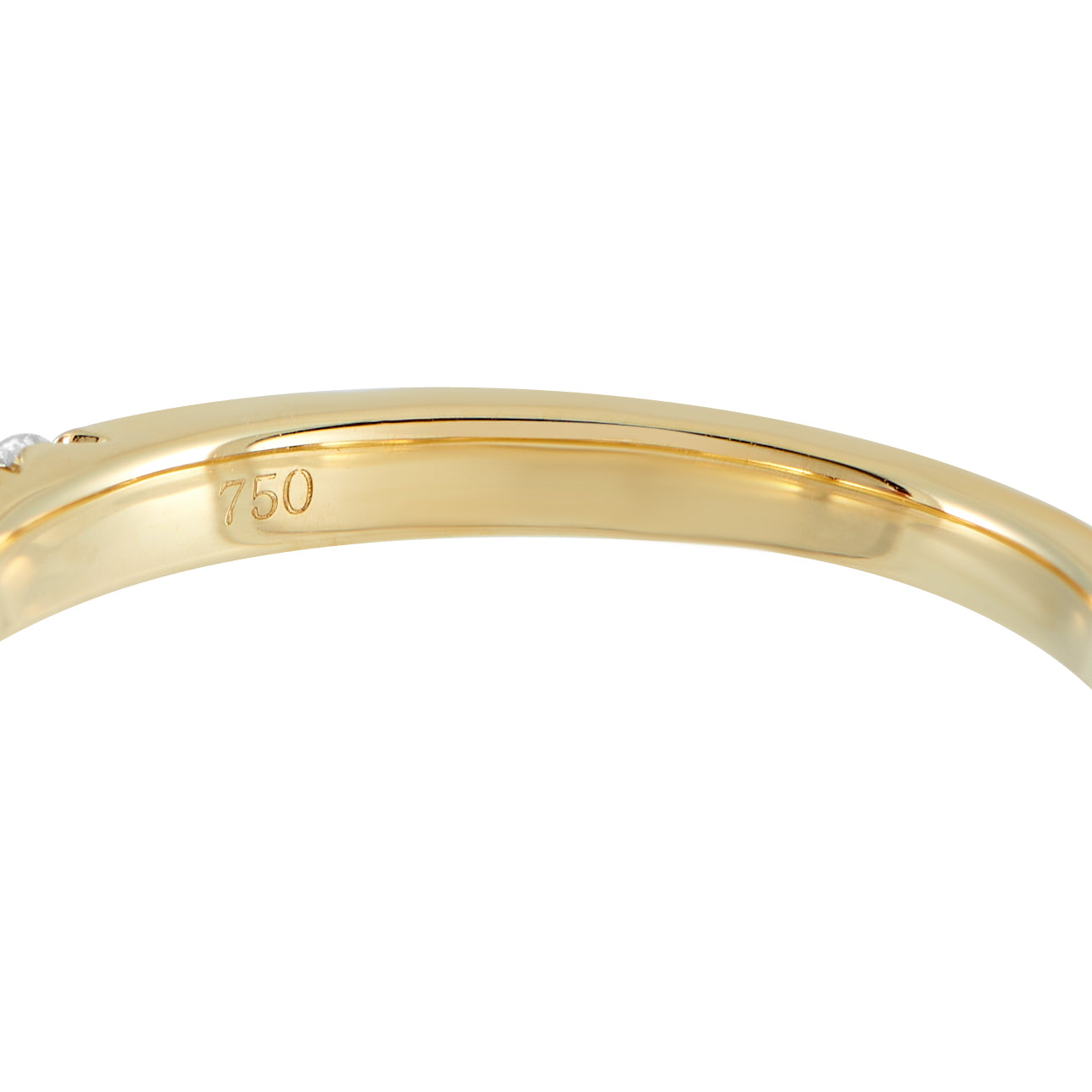 18K Yellow Gold 0.86ct Diamond Half-Eternity Band