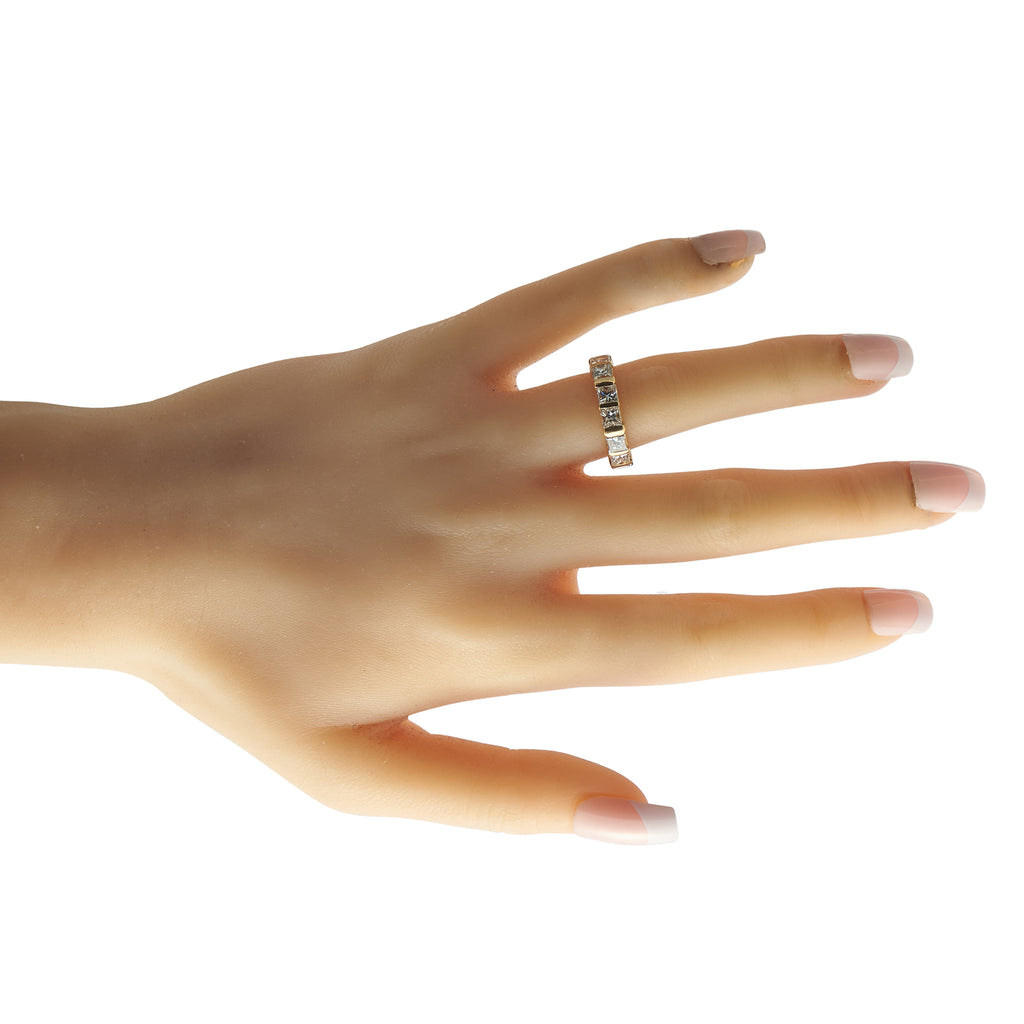 18K Yellow Gold 5.50ct Diamond Bar-Set