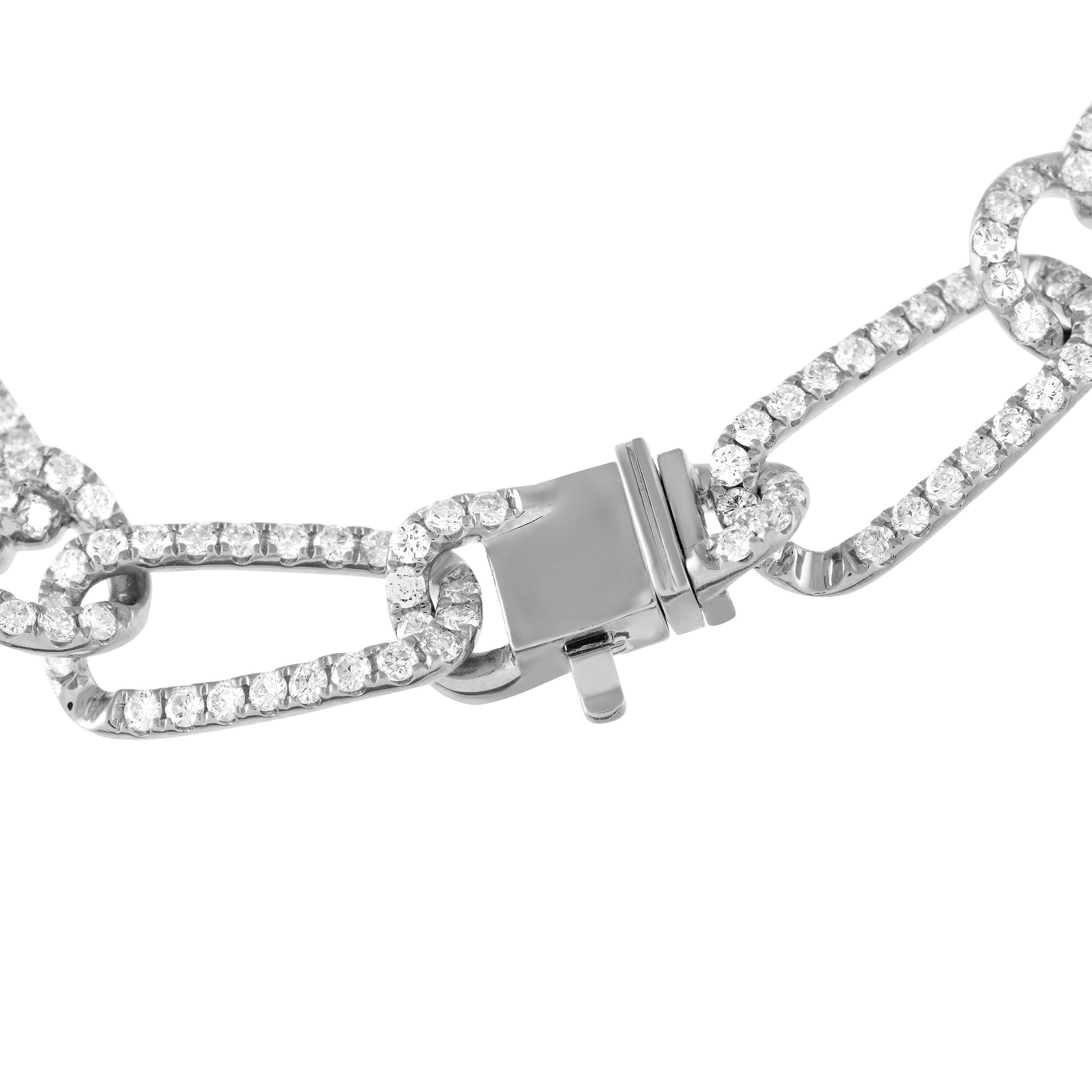 18K White Gold 4.35ct Diamond Bracelet