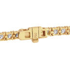 18K Yellow Gold 4.62ct Diamond Tennis Bracelet