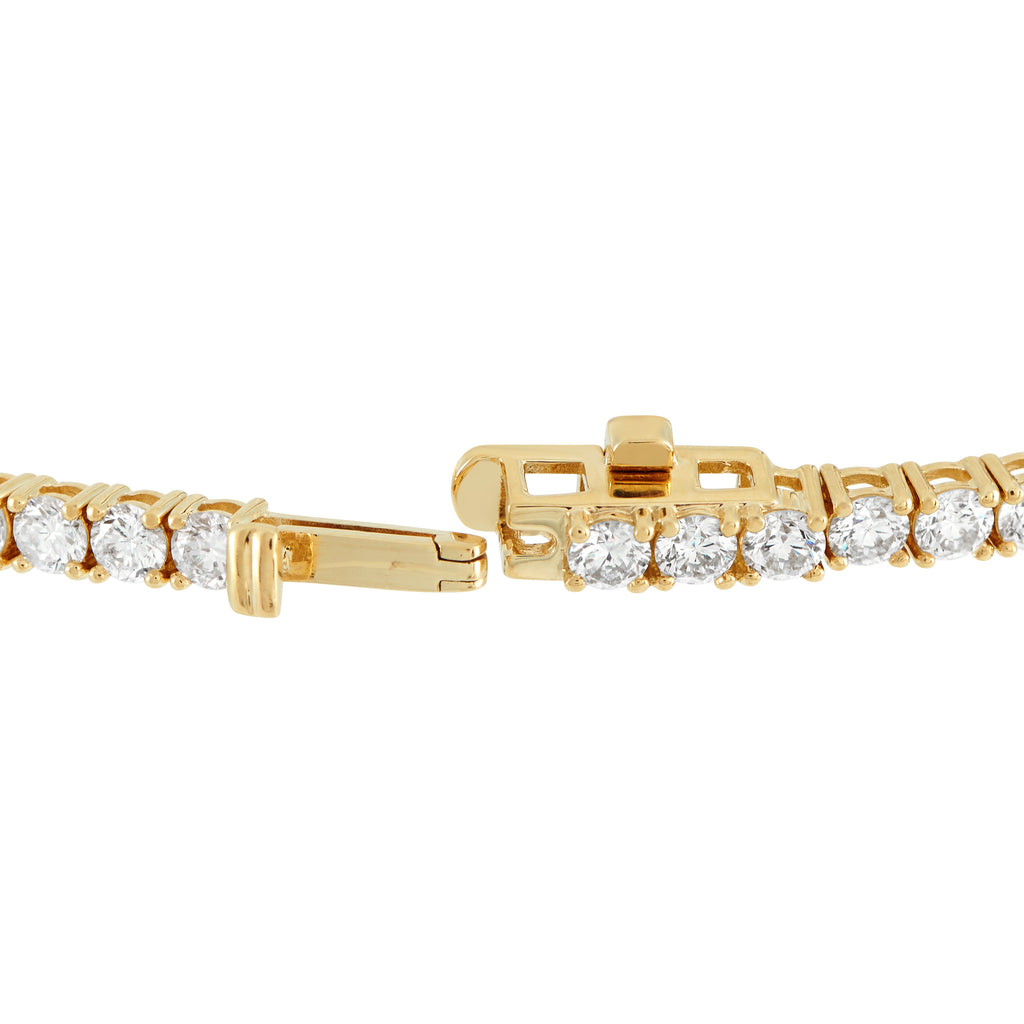 18K Yellow Gold 4.62ct Diamond Tennis Bracelet