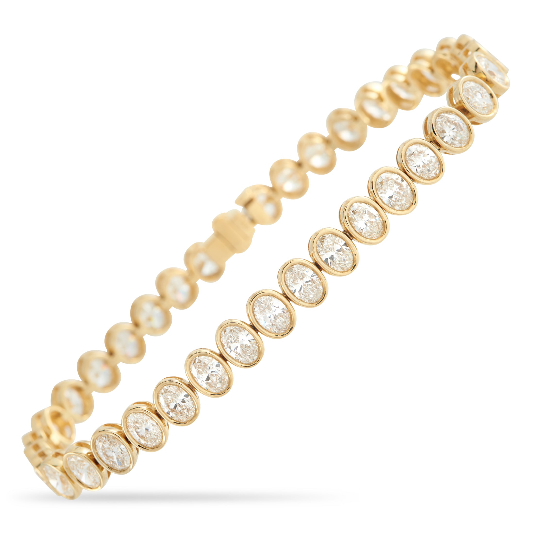 18K Yellow Gold 9.30ct Diamond Bracelet