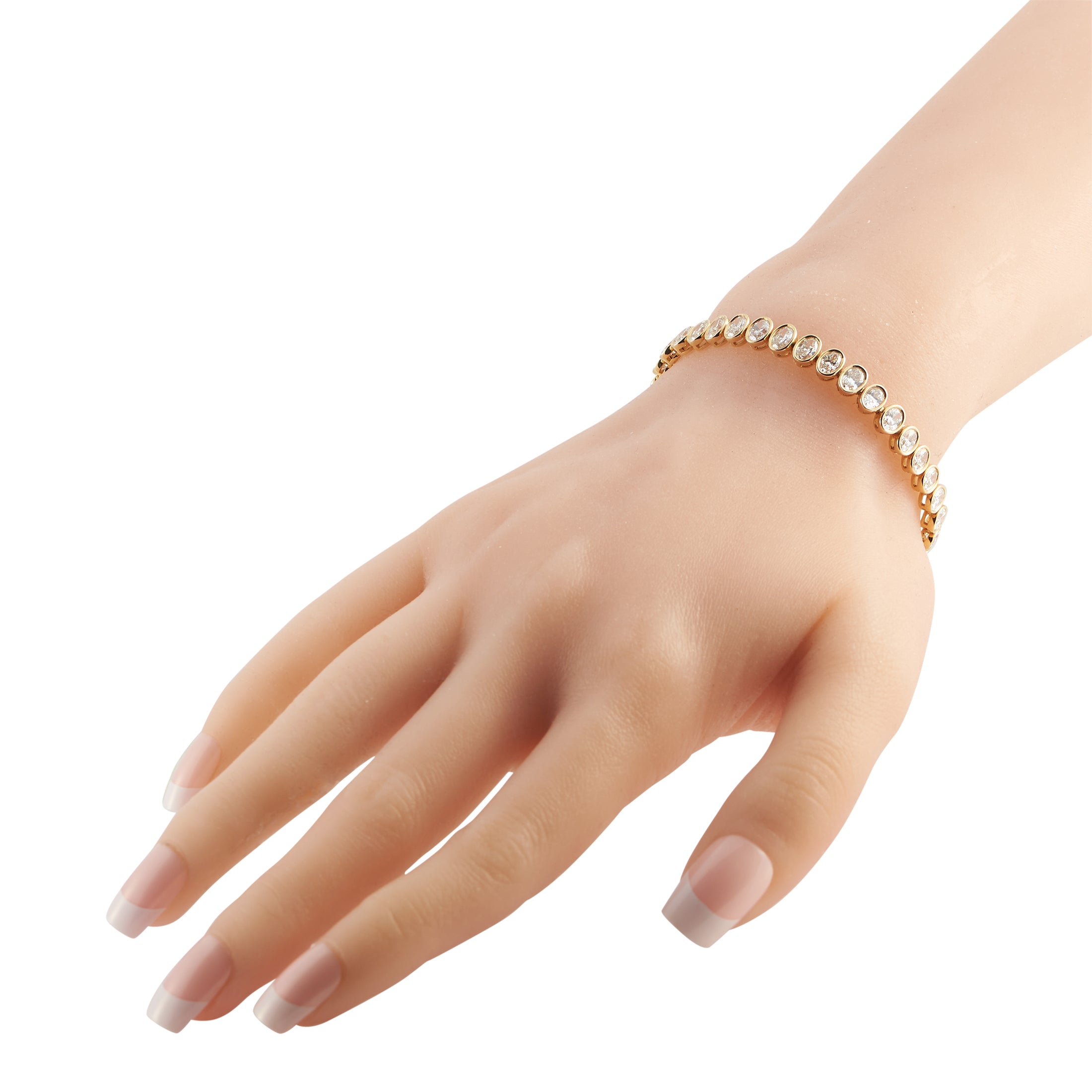 18K Yellow Gold 9.30ct Diamond Bracelet