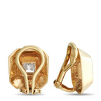 14K Yellow Gold 1.80ct Diamond Clip-on Earrings