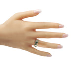 Exclusive 18K Yellow Gold 1.07ct Diamond and Emerald Ring