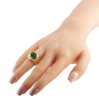 18K Yellow Gold 2.80ct Emerald Ring