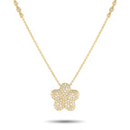 Exclusive 18K Yellow Gold 1.25ct Diamond Necklace ANK-19702-Y – This exquisitely crafted necklace will continually captivate