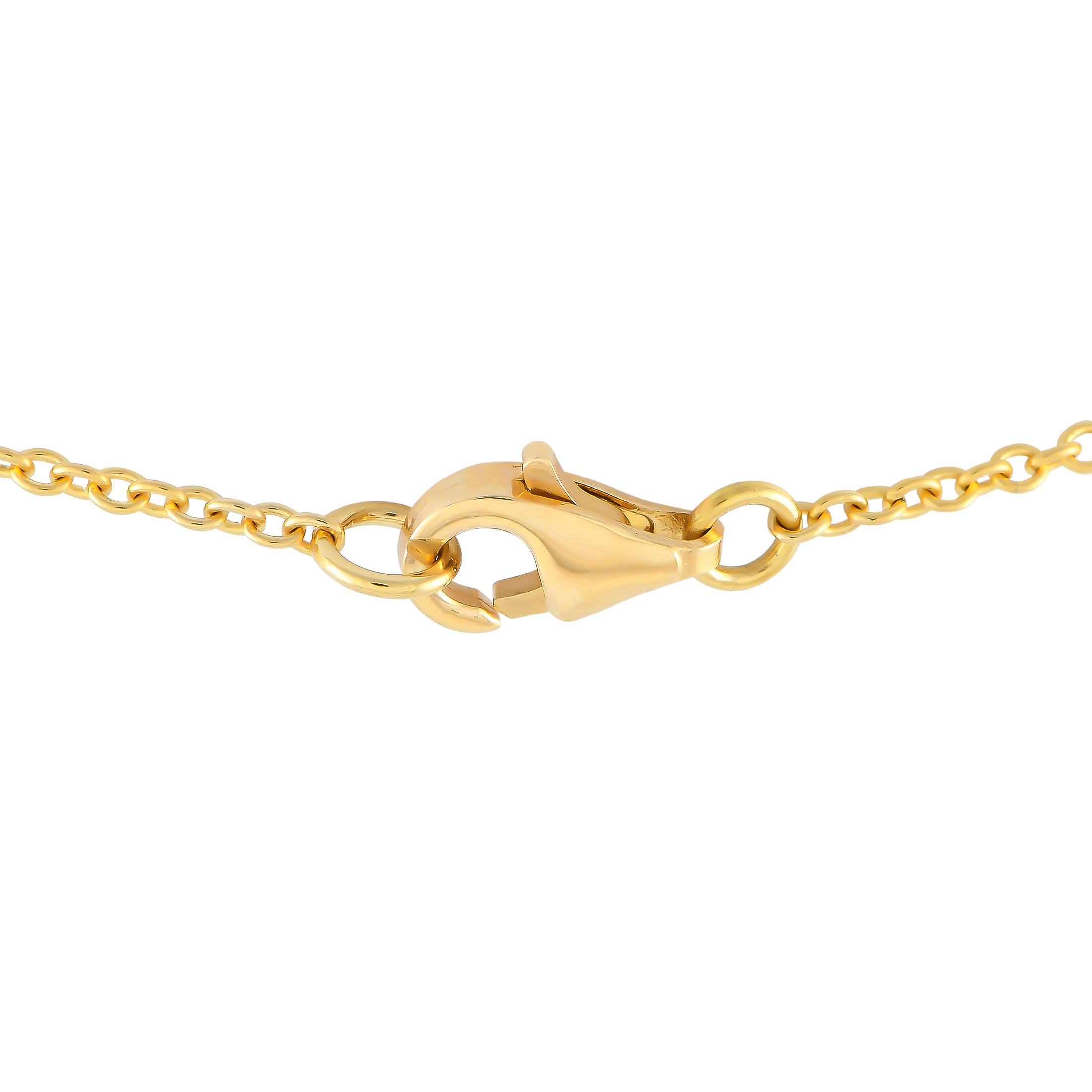 18K Yellow Gold 1.25ct Diamond Necklace