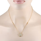 18K Yellow Gold 1.25ct Diamond Necklace