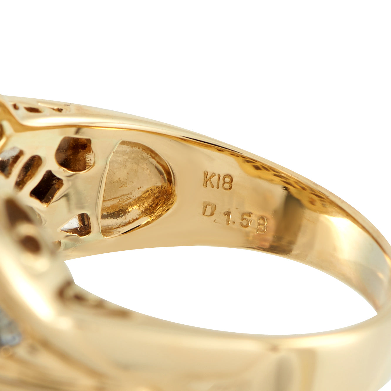 18K Yellow Gold 2.19ct Diamond Ring
