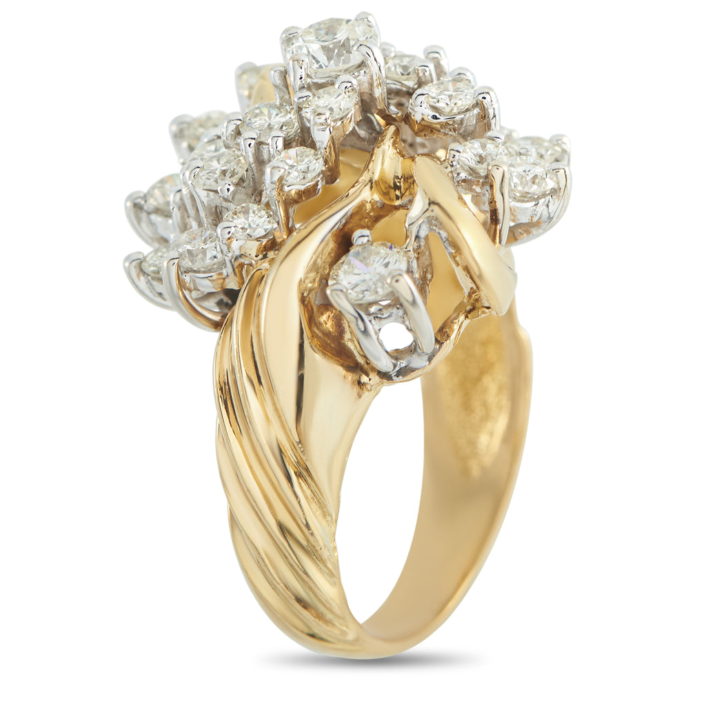 18K Yellow Gold 1.10ct Diamond Ring