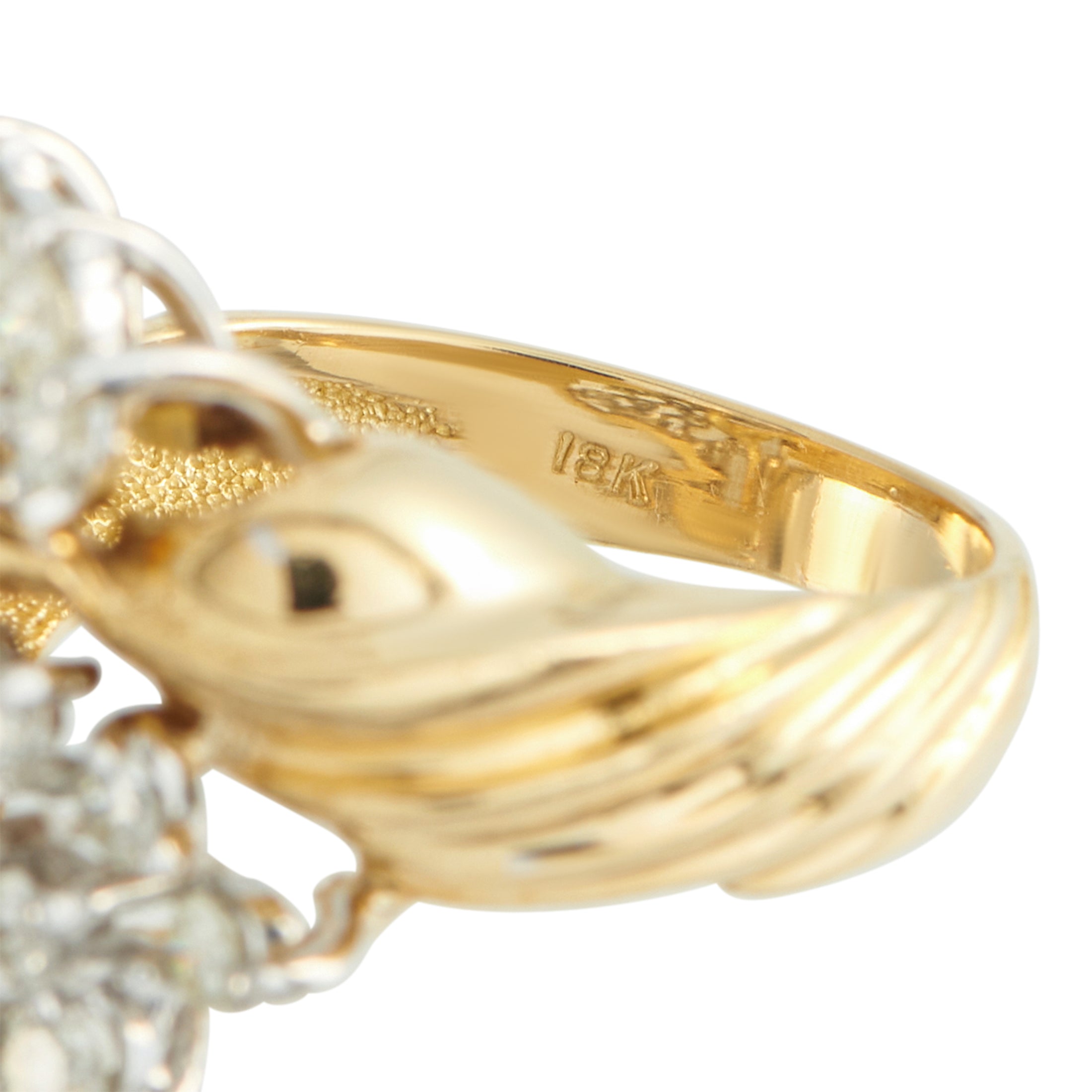 18K Yellow Gold 1.10ct Diamond Ring