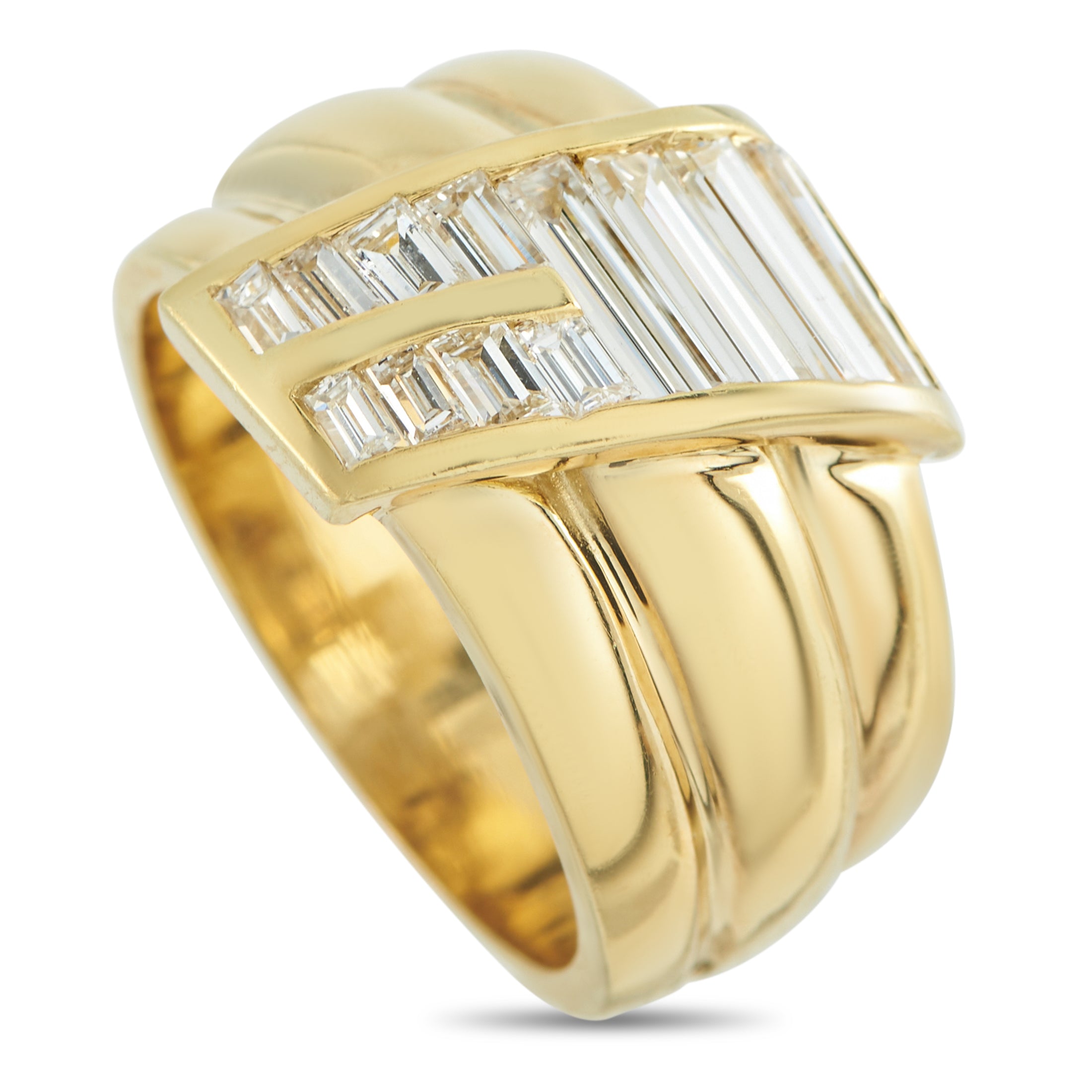 18K Yellow Gold 1.05ct Diamond Ring