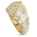 18K Yellow Gold 3.12ct Diamond Ring
