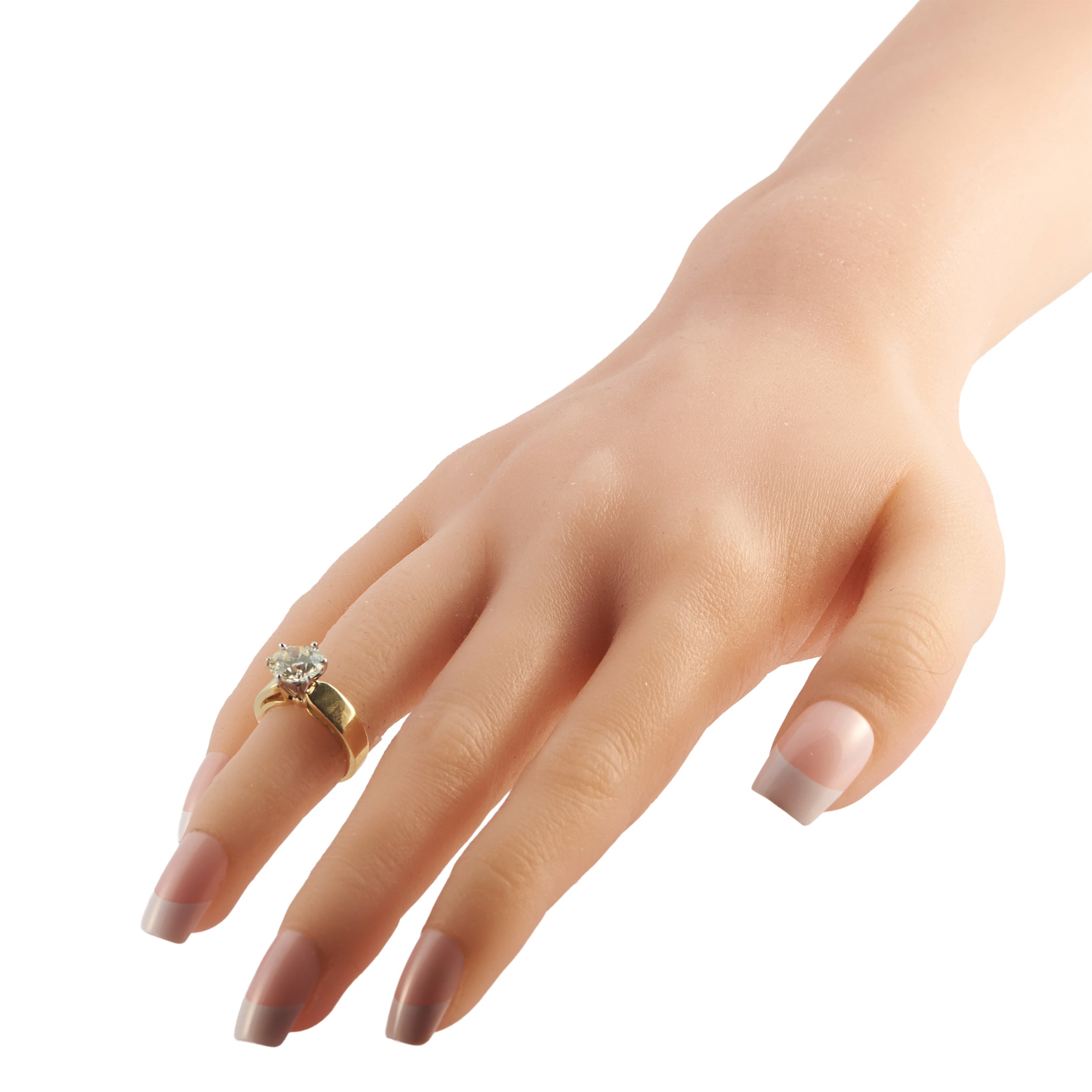 Exclusive 18K Yellow Gold 2.01ct Diamond Solitaire Ring