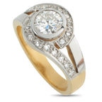 18K Yellow Gold 1.0ct Diamond Ring
