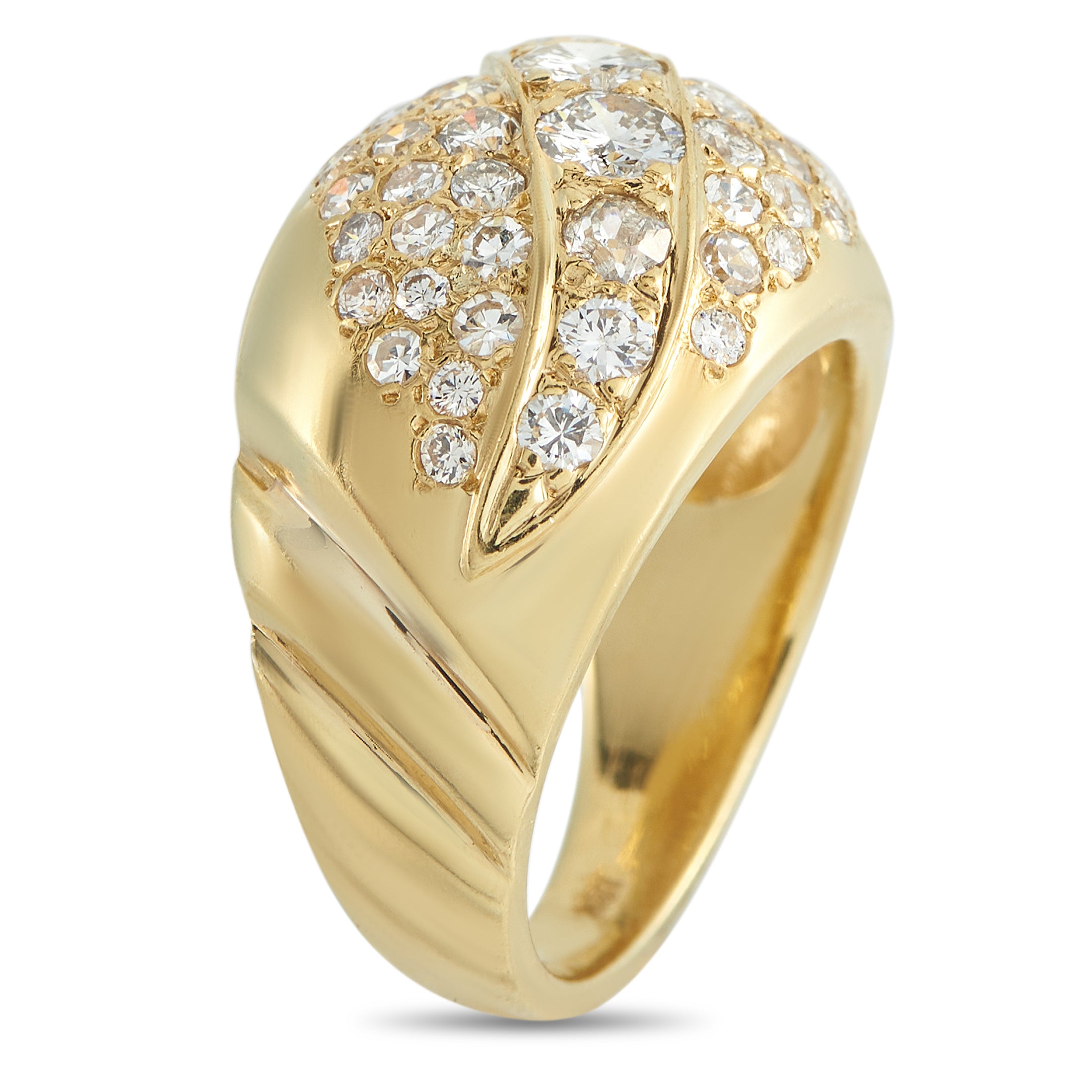 18K Yellow Gold 2.10ct Diamond Ring