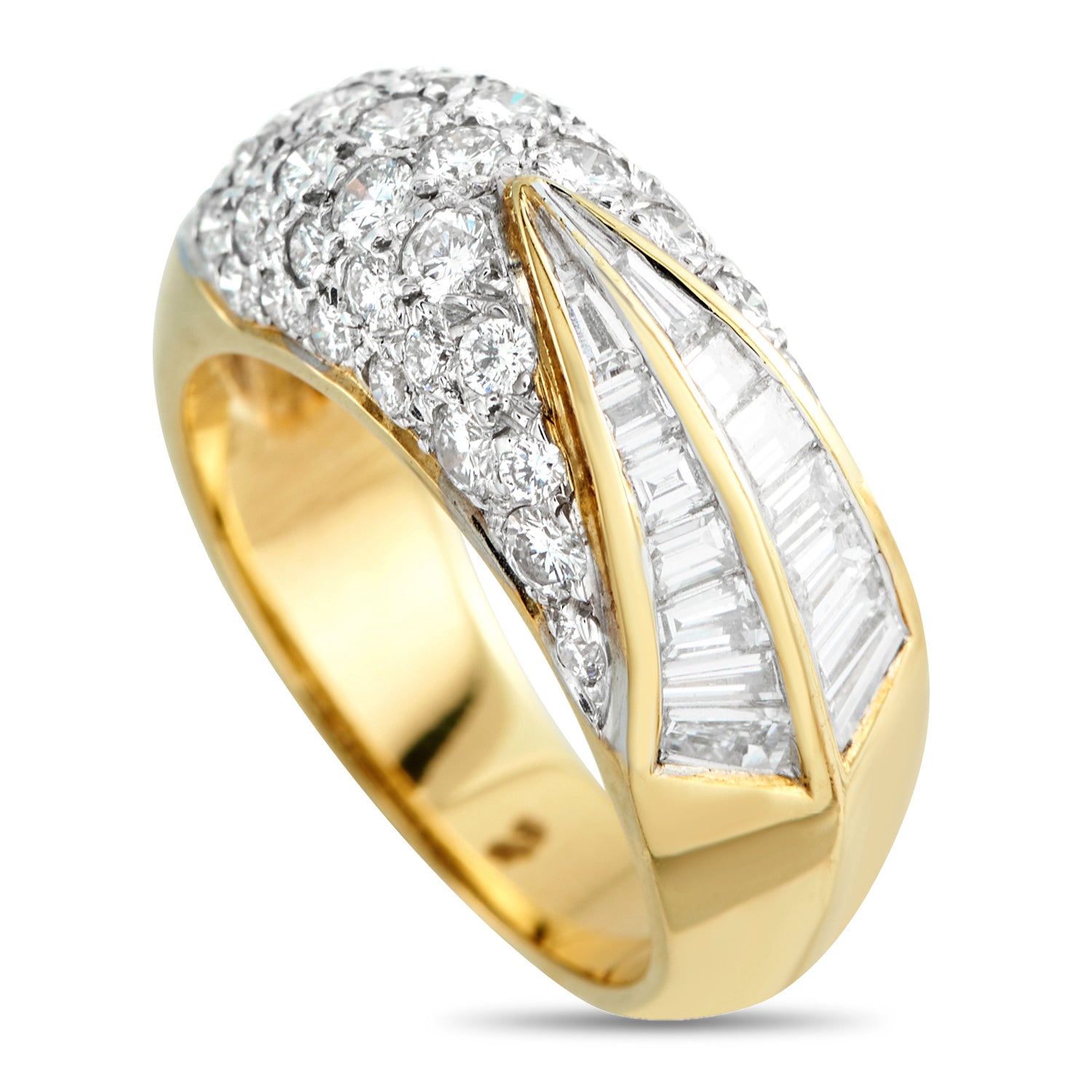 18K Yellow Gold 1.85ct Diamond Ring