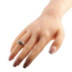 18K Yellow Gold 1.25ct Diamond Pave Dome Ring
