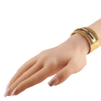 Antique 14K and 22K Yellow Gold Pearl and Enamel Bracelet