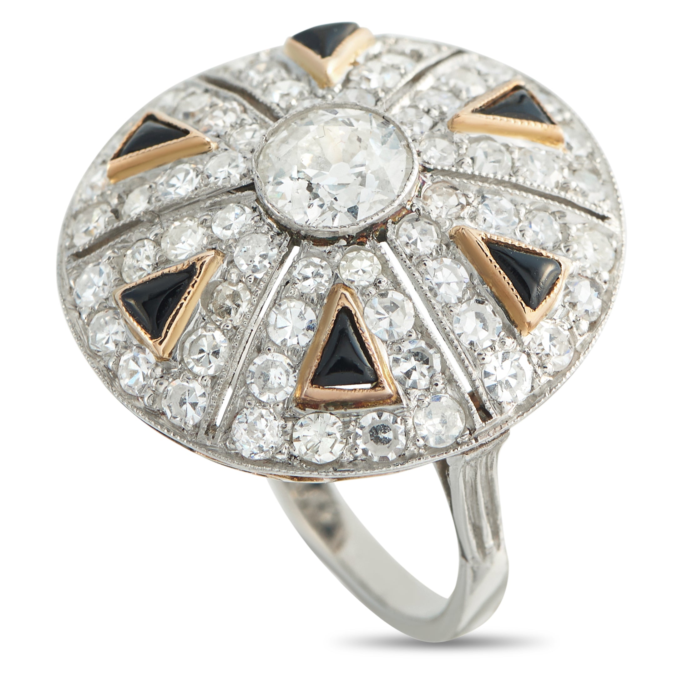 Antique Platinum 1.75ct Diamond Ring