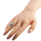 Platinum 2.50ct Diamond and Aquamarine Ring
