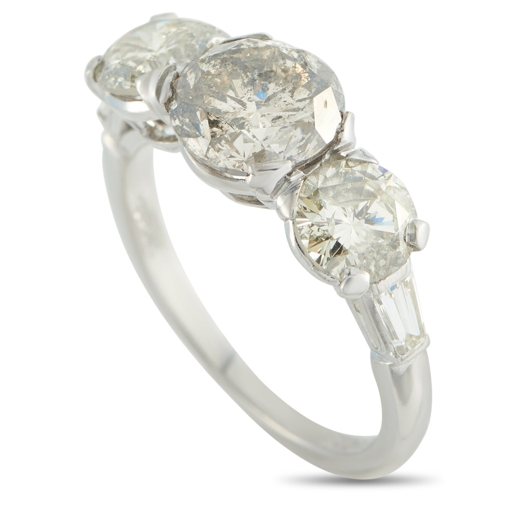Platinum 4.11ct Diamond Ring