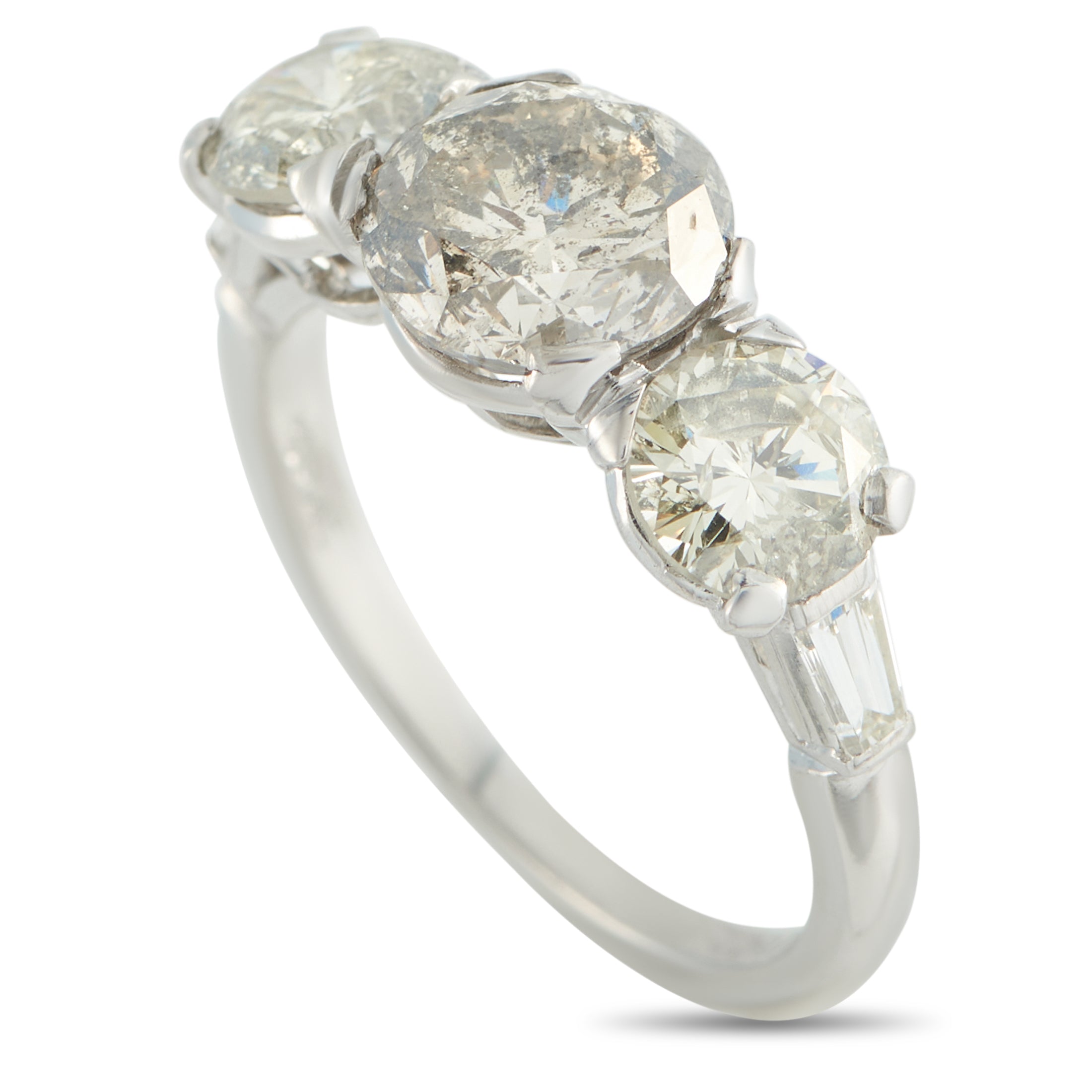 Platinum 4.11ct Diamond Ring