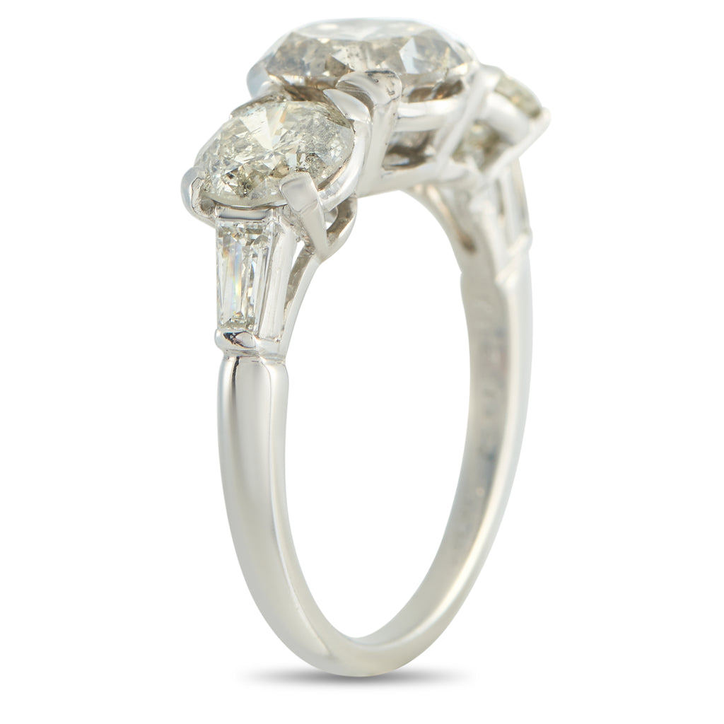 Platinum 4.11ct Diamond Ring