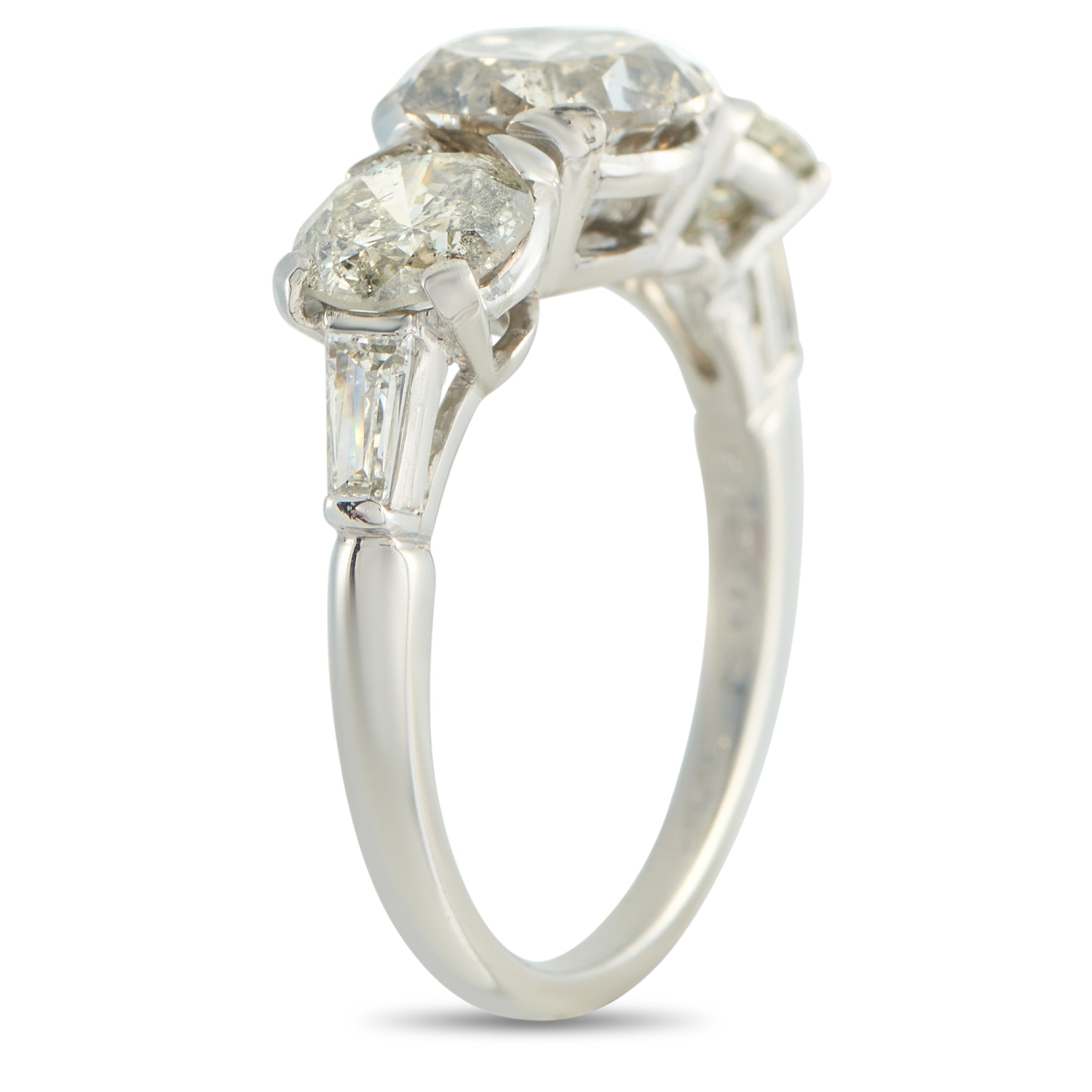 Platinum 4.11ct Diamond Ring