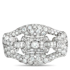 Exclusive Platinum 5.04ct Diamond Art Deco Brooch