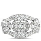 Platinum 5.04ct Diamond Art Deco Brooch