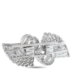 Platinum 9.25ct Diamond Brooch