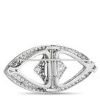 Platinum 4.50 ct Diamond Brooch