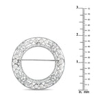 Platinum 3.75ct Diamond Wreath Brooch