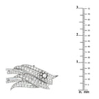 Platinum 9.0ct Diamond Wings Brooch