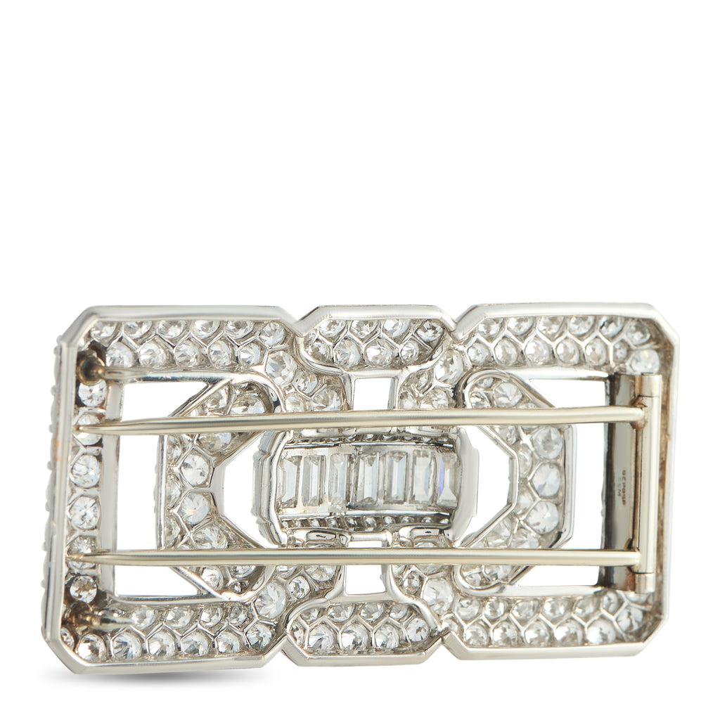 Platinum 7.50ct Diamond Brooch