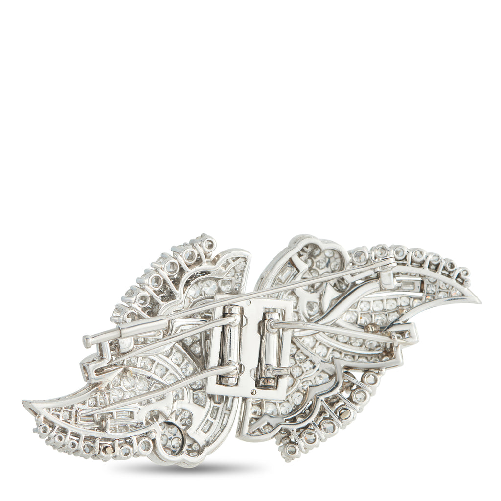 Platinum 7.50ct Diamond Brooch