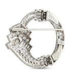 Platinum 6.50ct Diamond Brooch