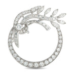 Platinum 3.50ct Diamond Brooch