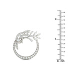 Platinum 3.50ct Diamond Brooch