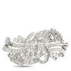 Platinum 6.0ct Diamond Brooch