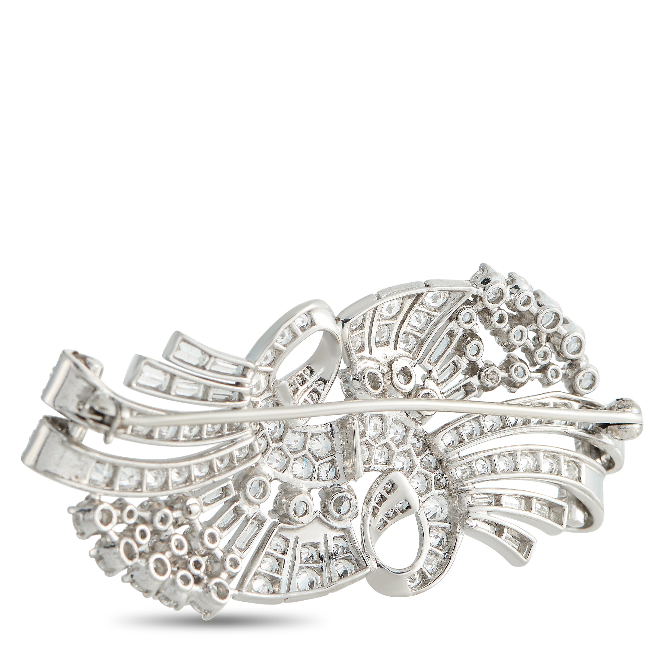 Platinum 6.0ct Diamond Brooch