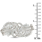 Platinum 6.0ct Diamond Brooch