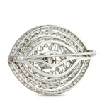 Platinum, 18K White Gold 2.0ct Diamond Brooch