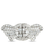 Platinum 7.70ct Diamond Brooch