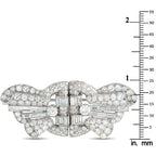 Platinum 7.70ct Diamond Brooch